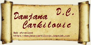 Damjana Čarkilović vizit kartica